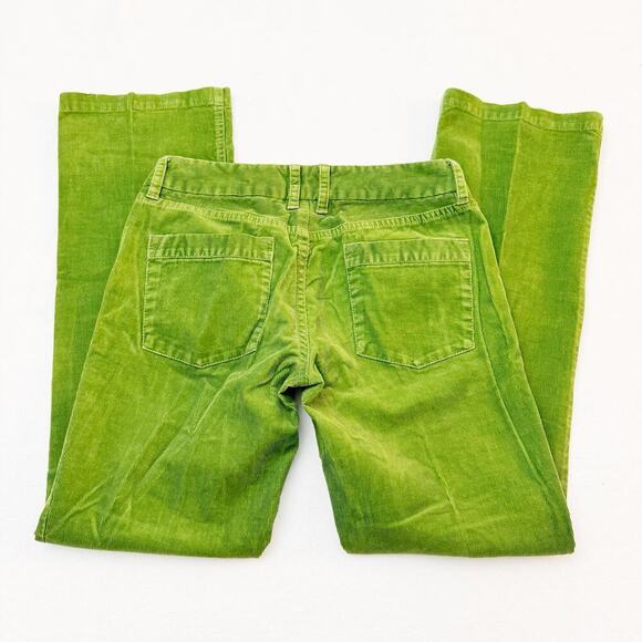 J. Crew Favorite Fit Green Cord Style Denim Jeans Size 4 Regular - Picture 5 of 6